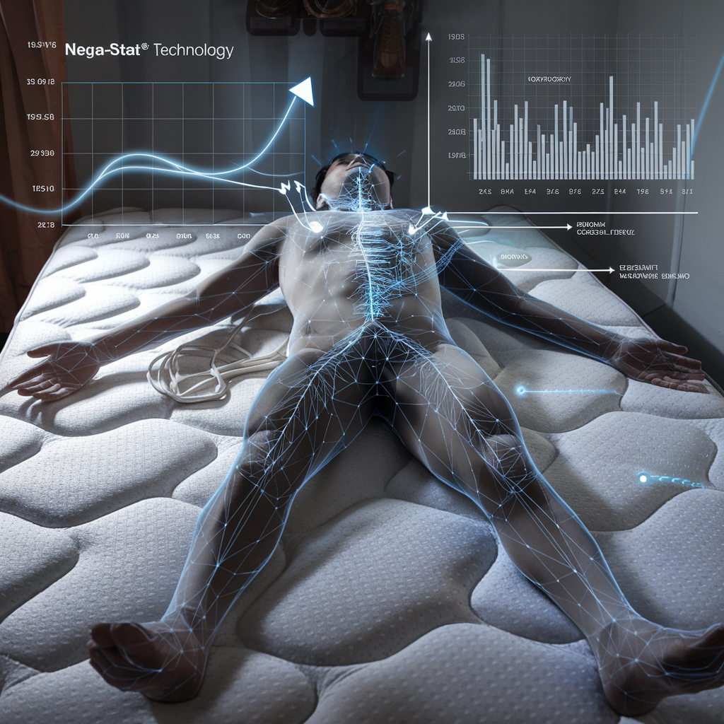 Materac dla sportowców giu BIONIC z technologią Nega-Stat® - regeneracja mięśni i redukcja kortyzolu podczas snu