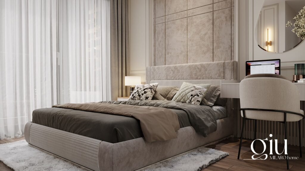 materac w rozmiarze king size 200x200 w nowoczesnej sypialni