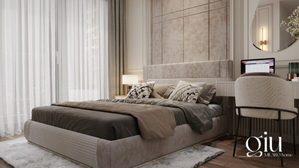 materac w rozmiarze king size 200x200 w nowoczesnej sypialni