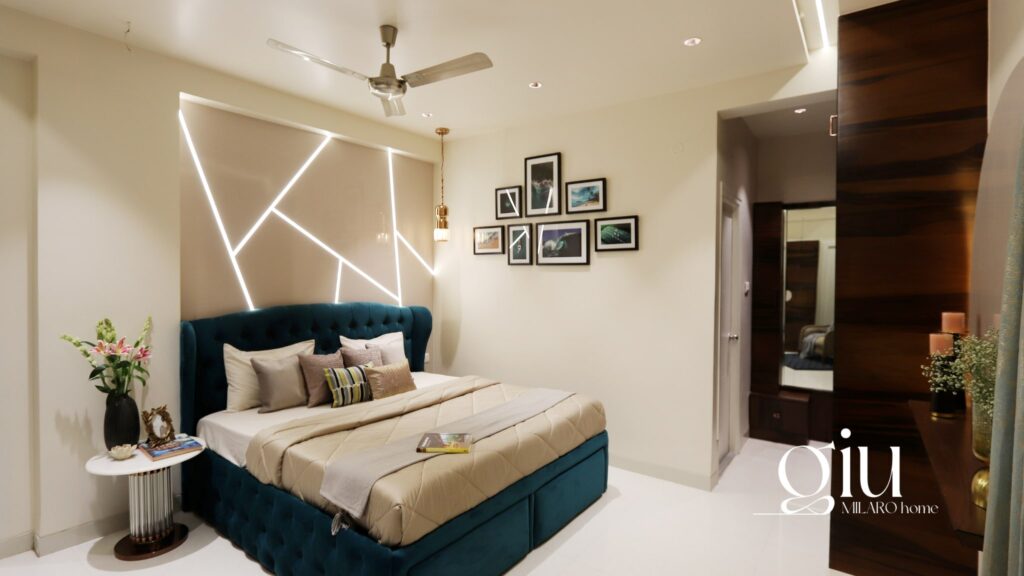 materac giu w pięknej sypialni