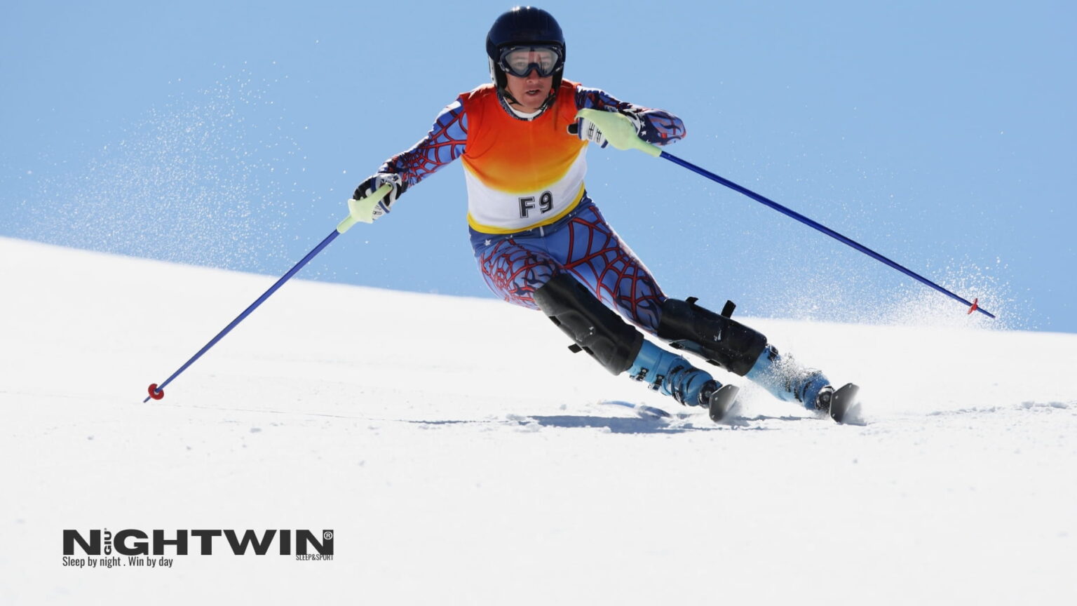 materac po jeździe na nartach